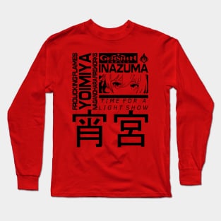 Genshin Impact Yoimiya JP (Black) Long Sleeve T-Shirt